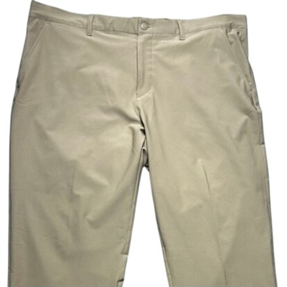 Adidas Golf Pants Mens 40x29 Khaki Tan Stretch Performance IU2835 Athletic